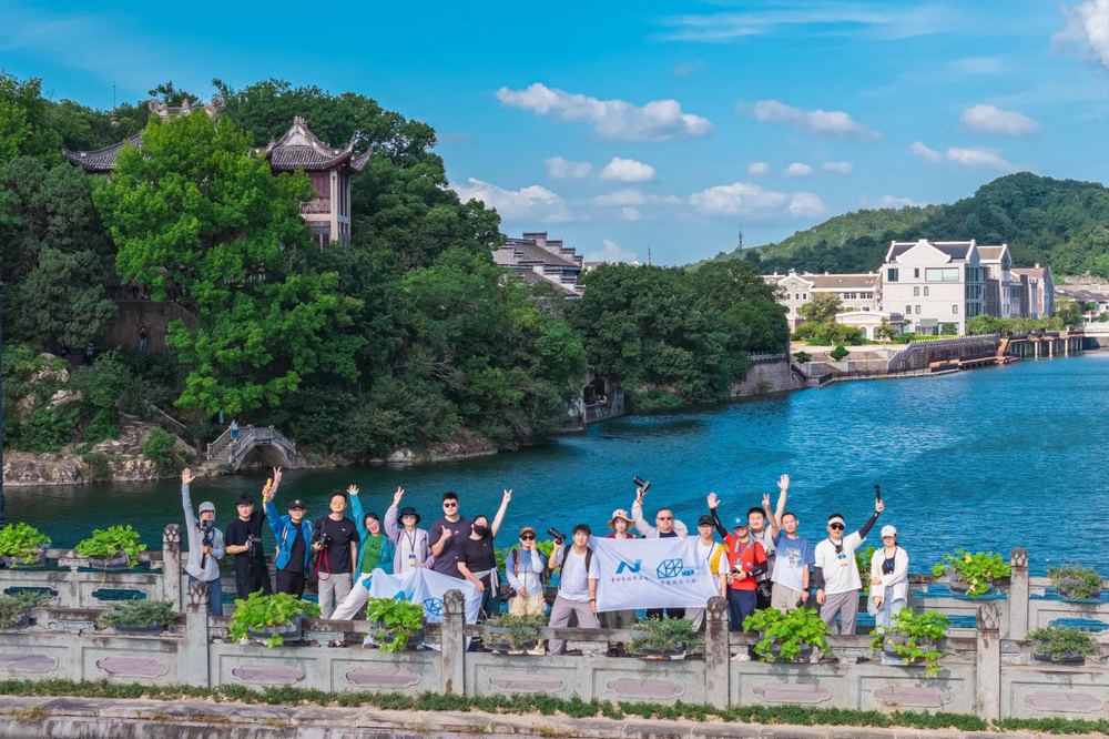 Lakeside terrace at Tingxia Lake