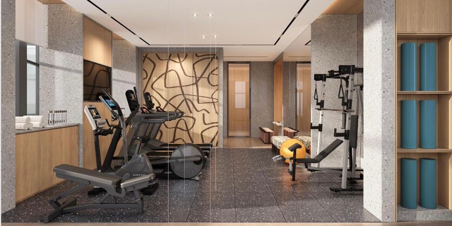 Fitness room at Atwell Suites Hangzhou Wulin